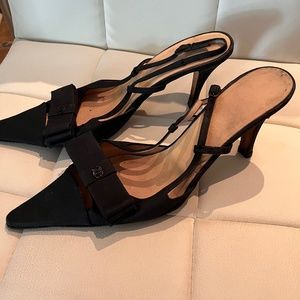 CHANEL slingback evening shoes